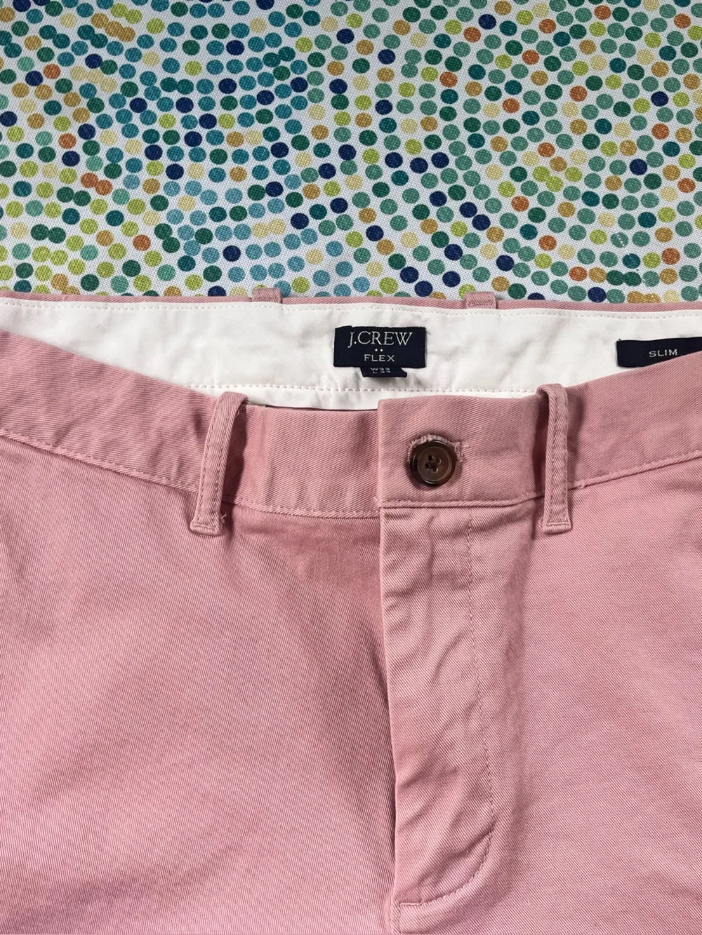 JCrew Men's Chino Pants in Dusty Pink - Slim 32/32